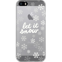 Coque semi-rigide "Let it snow" pour iPhone 5/5S/SE