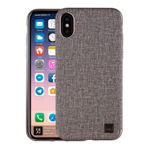 Coque Simili Tweed pour iPhone X