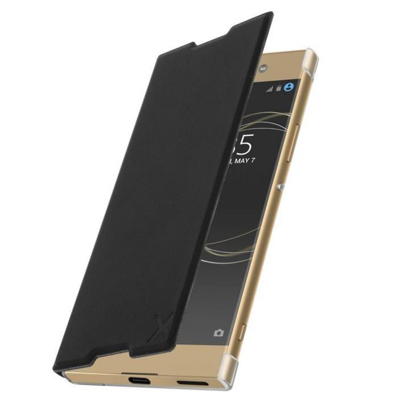 Etui Clapet Portefeuille Muvit Sony Xperia XA1 - Noir - Made for Xperia
