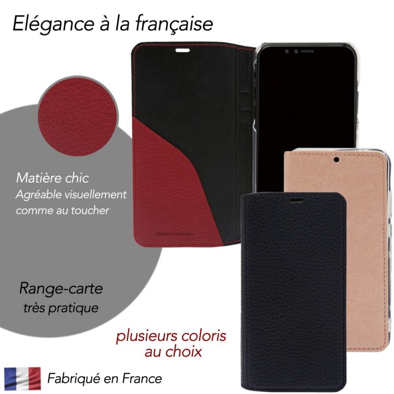 Etui de protection Huawei MATE 20 avec porte carte Rose