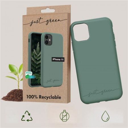 Coque biodégradable Apple iPhone 11 vert