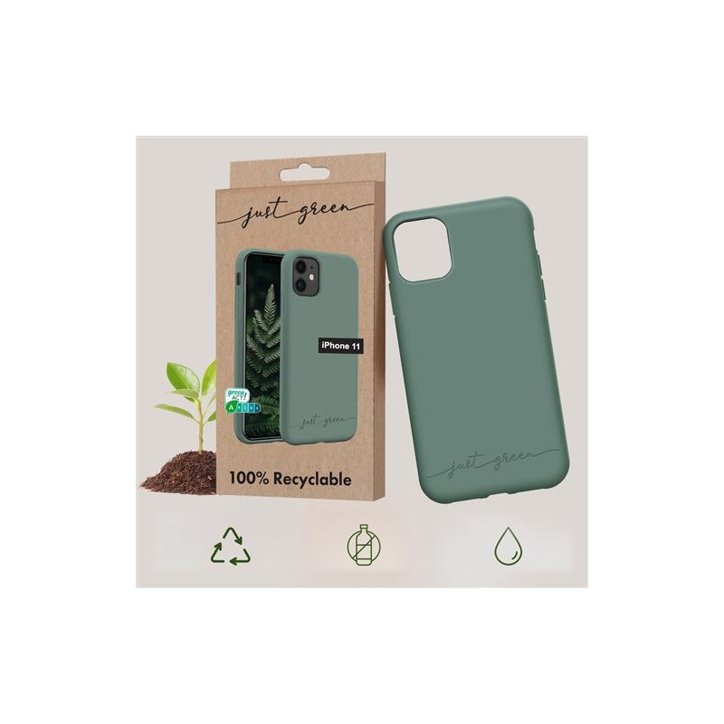 Coque biodégradable Apple iPhone 11 vert