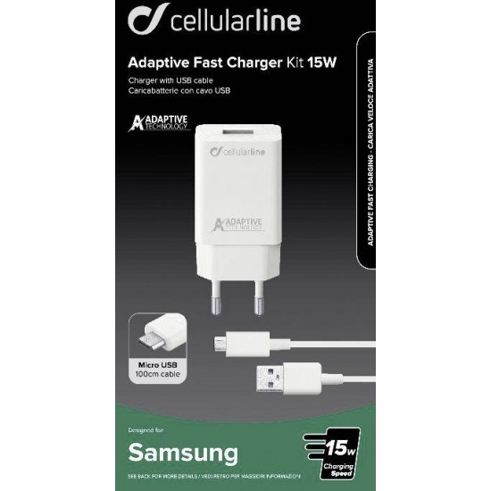 Chargeur USB-A 15w Micro USB