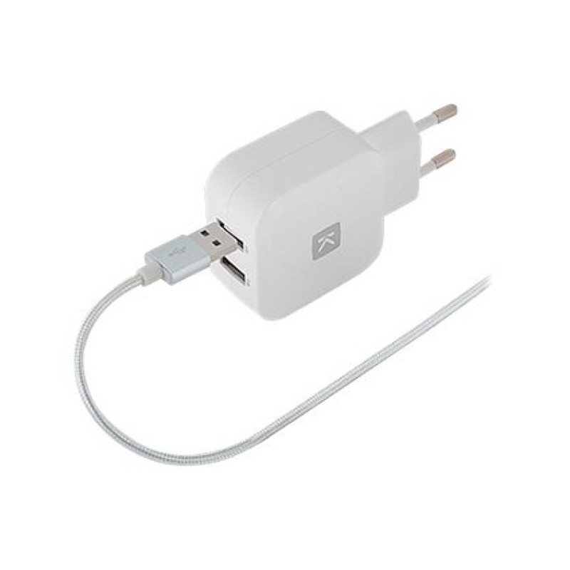 Chargeur mural 2x USB et câble Lightning