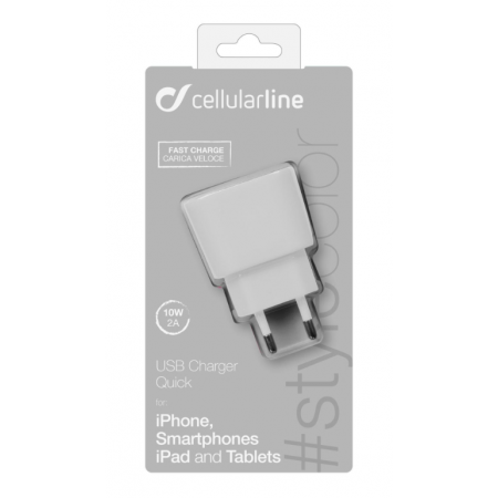Chargeur USB 2A blanc
