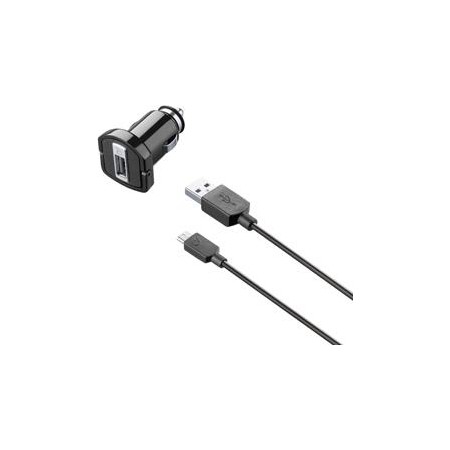 Kit chargeur allume cigare USB 1A + câble micro USB