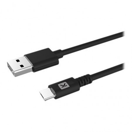Chargeur allume-cigare noir 1 USB 2.4 A + câble micro USB