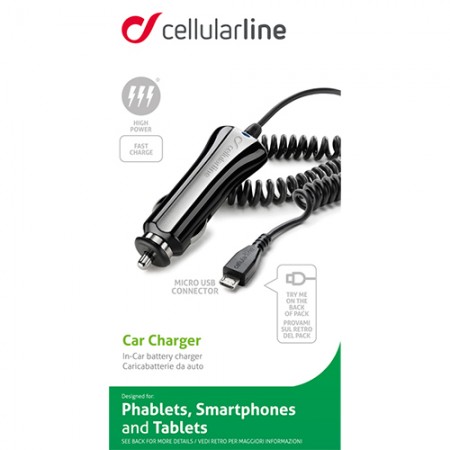 Chargeur voiture 12/24v Micro USB 10w/2A