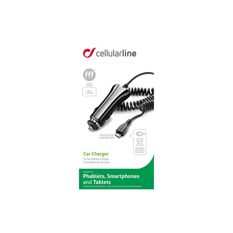 Chargeur voiture 12/24v Micro USB 10w/2A