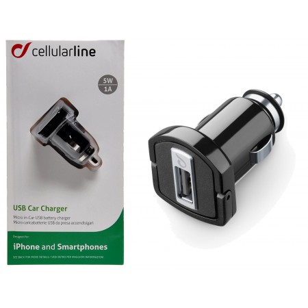 Micro chargeur allume cigare USB 1A (5w)