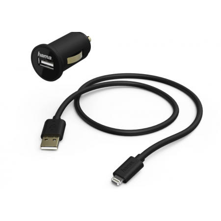 Chargeur voiture Lightning (iPhone) 2,4A (12w)