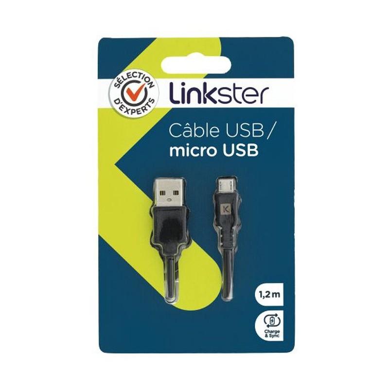 Câble de charge et Sync USB vers Micro-USB 1M20