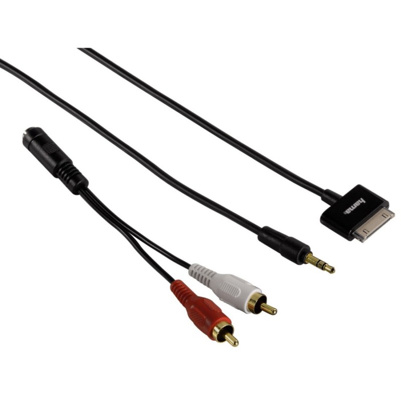 Audio Cable Adapteur AUX 3.5mm Jack 30-Pin pour Apple iPhone 4S 4 3GS iPod