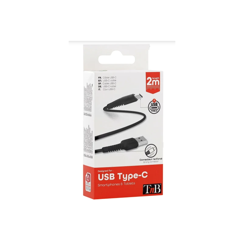 Câble USB-C connecteurs renforcés 18w