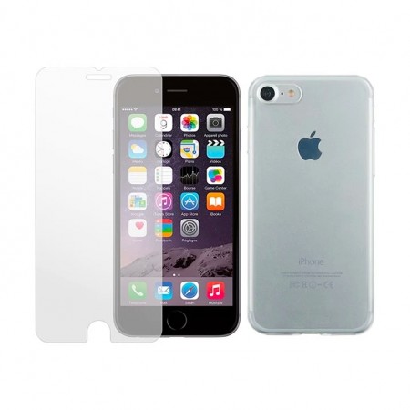 Coque souple + protège écran verre trempé