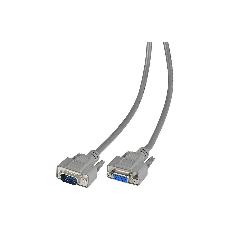 Rallonge VGA SUB-D 15HD Mâle vers SUB-D 15HD Femelle