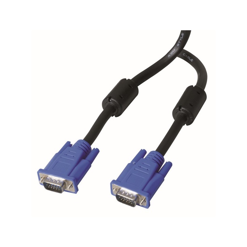 Cordon VGA mâle/mâle - 1,8m - FPE