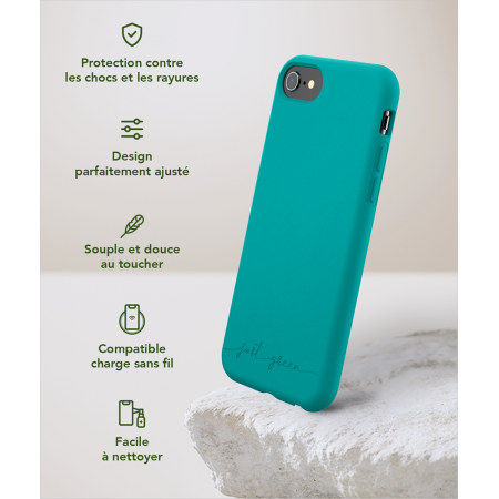 Coque iPhone SE 2022/SE/8/7/6S/6 Natura Blue Lagoon