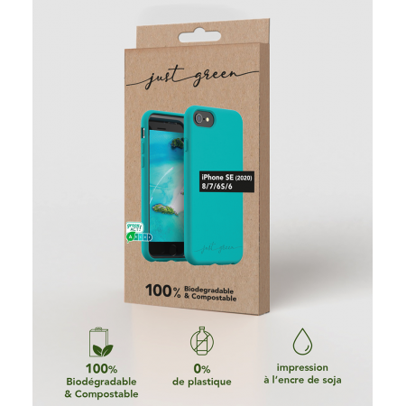 Coque iPhone SE 2022/SE/8/7/6S/6 Natura Blue Lagoon