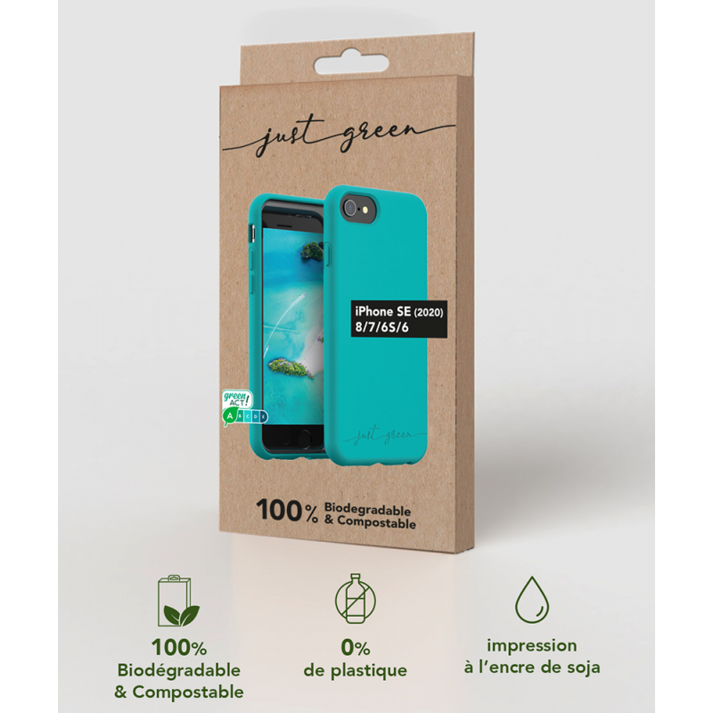 Coque iPhone SE 2022/SE/8/7/6S/6 Natura Blue Lagoon