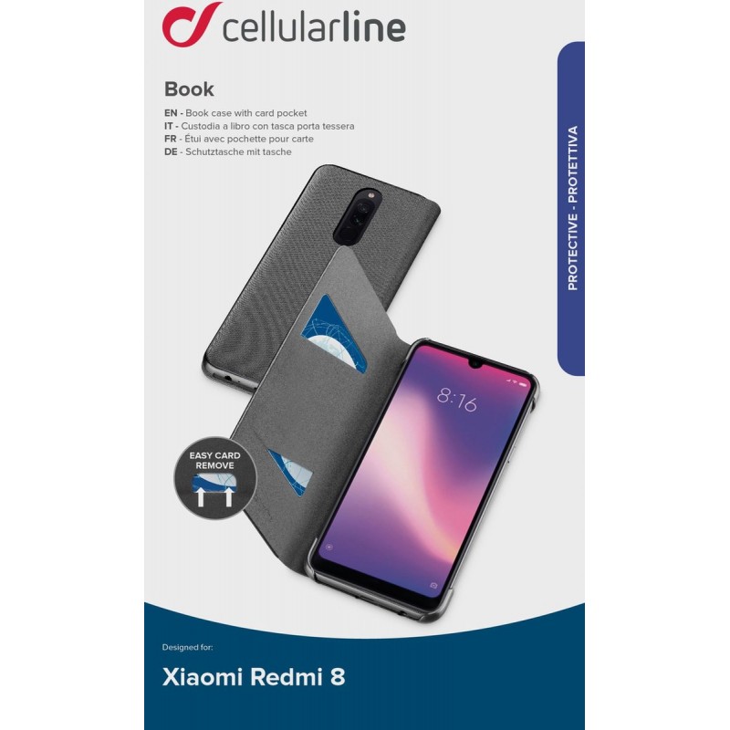 Etui avec pochette pour carte Xiomi redmi 8