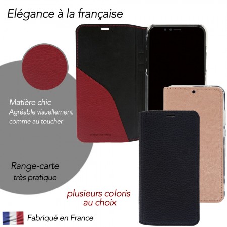 Etui de protection Huawei MATE 20 avec porte carte Noir