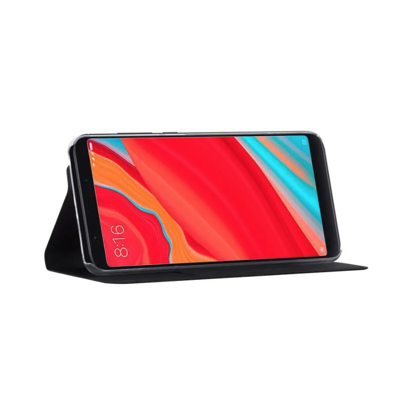 Etui folio noir pour Xiaomi Redmi S2