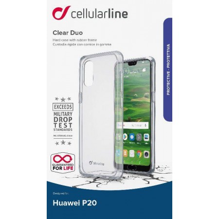 Coque rigide transparente pour Huawei P20