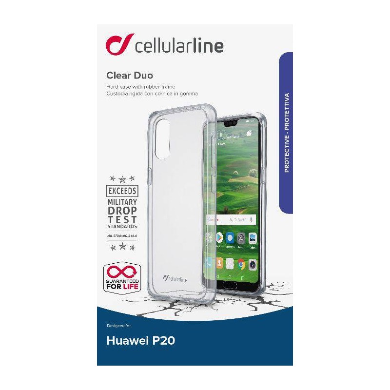 Coque rigide transparente pour Huawei P20