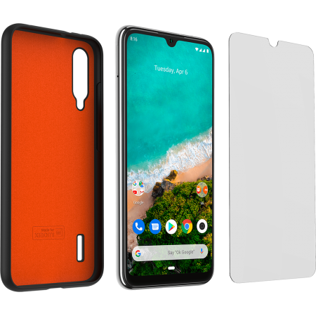 Pack coque TPU et verre trempé Xiaomi Mi A3