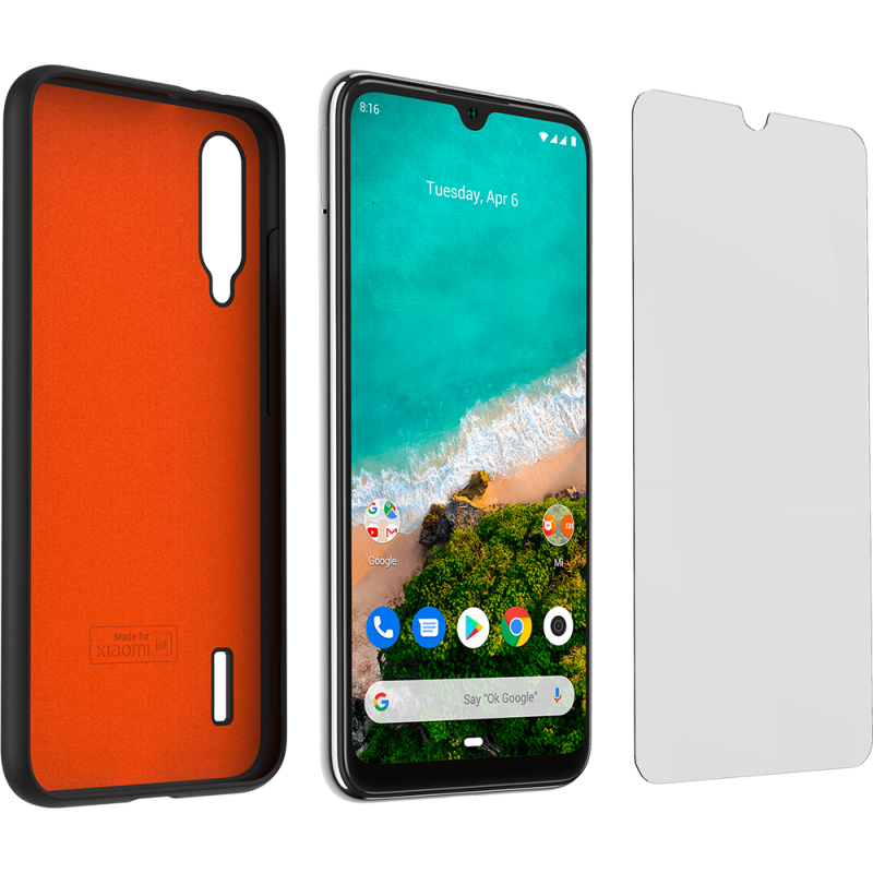 Pack coque TPU et verre trempé Xiaomi Mi A3