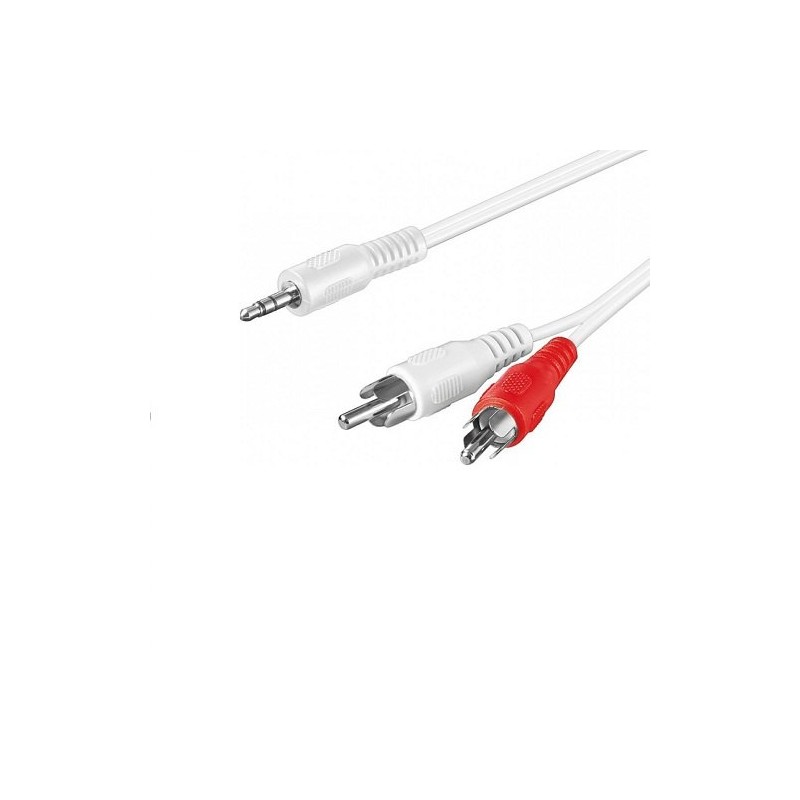 Cable audio Stéréo Jack 3,5mm - 2RCA - 3M