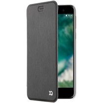 Coque XQISIT - Flap Cover Adour HTC U Play, Noir