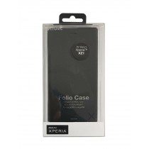 Coque pour Sony Xperia XZ1 rigide folio noir