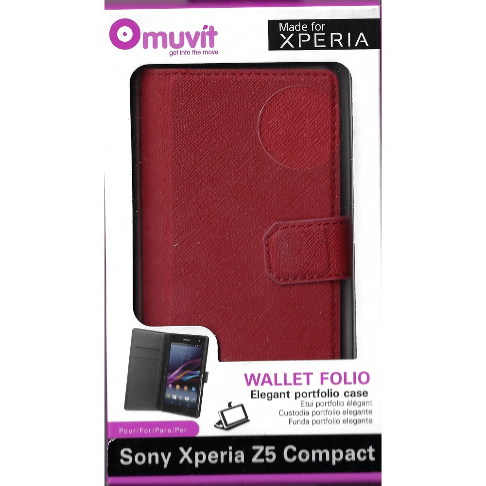 Coque folio rabat Sony Xperia Z5 Compact