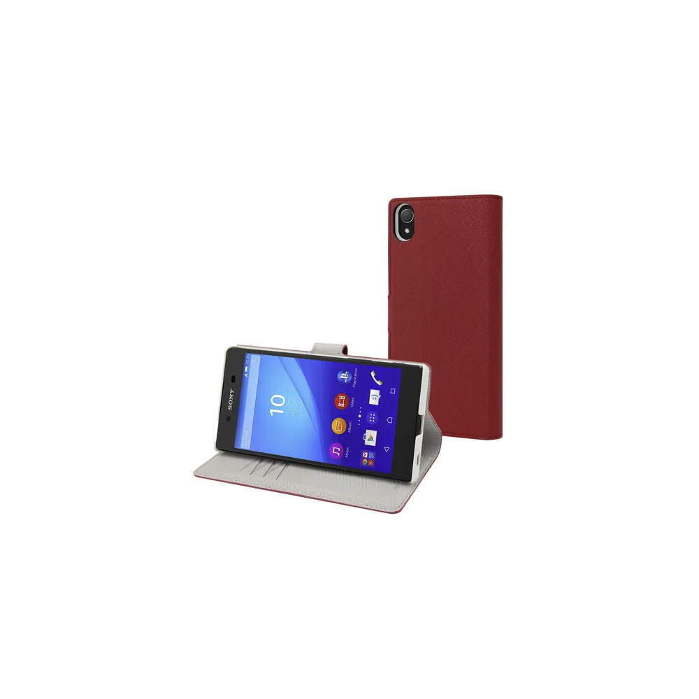 Coque à rabat Sony Xperia Z5 Rouge