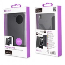 Etui porfolio Noir pour Sony Xperia X