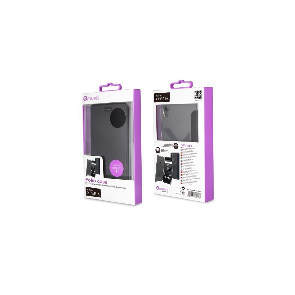 Etui porfolio Noir pour Sony Xperia X