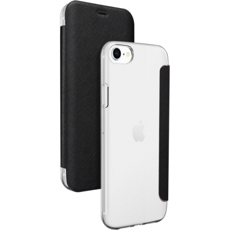 Protection à rabat pour Apple iPhone 7 plus - coque transparente