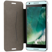 Coque rigide clapet bleu HTC Desire 650