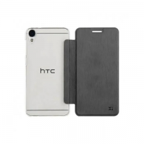Coque rigide clapet noire HTC Desire 10 Lifestyle