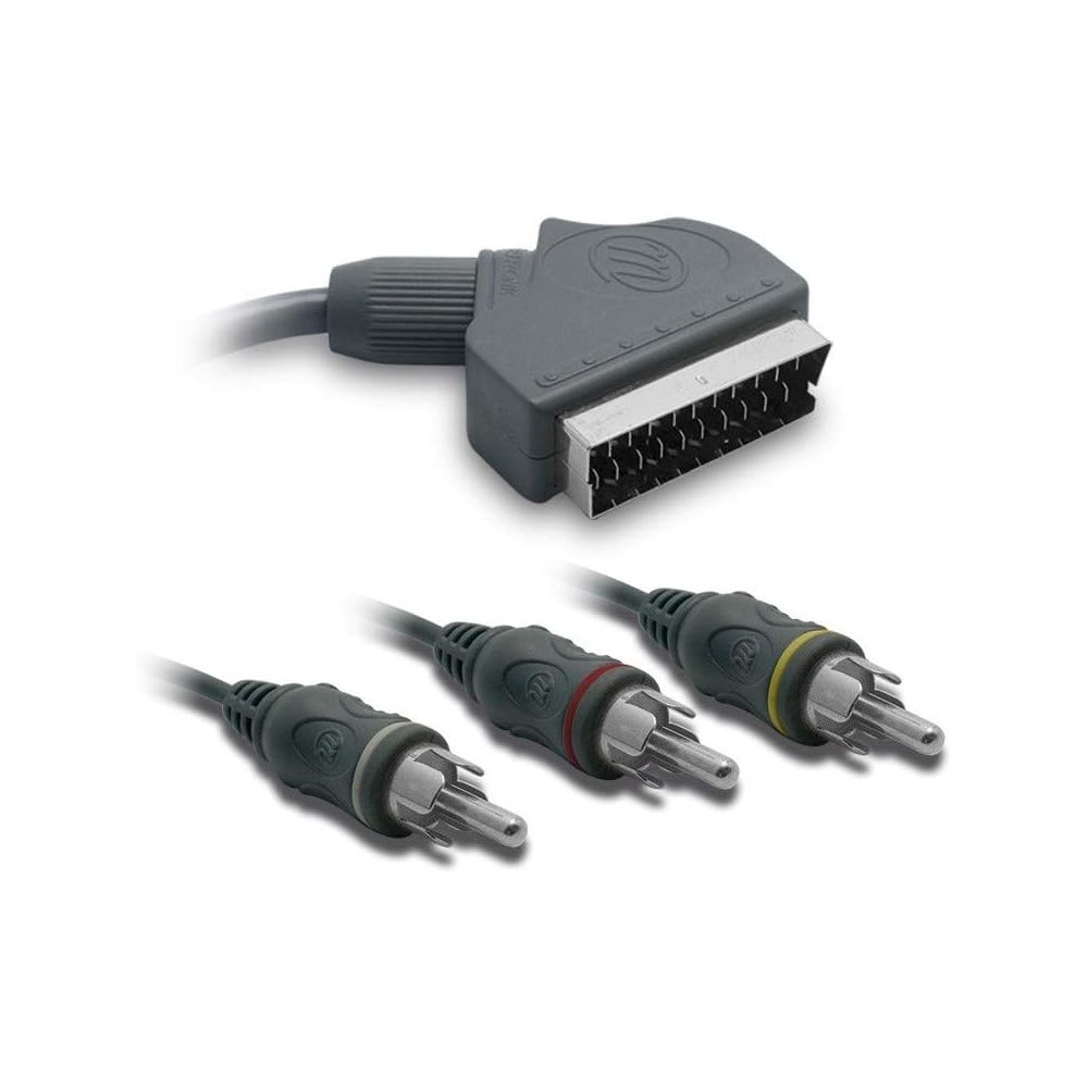 Cordon  Peritel / 3 RCA male (2 Audio/1 Video) 3m