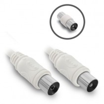 Prolongateur TV + adaptateur 5m Blanc