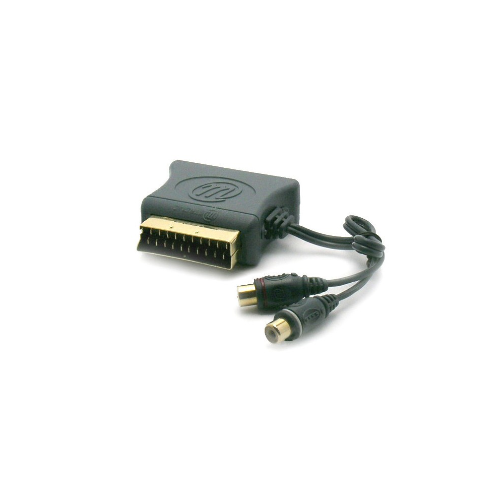 Adaptateur PERITEL / 2 RCA femelle stéréo
