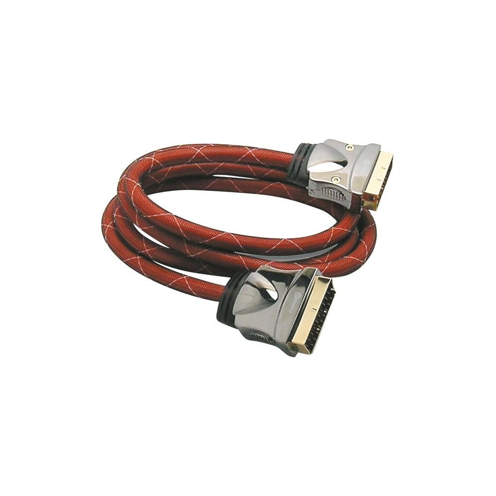 Cordon PERITEL mâle / mâle 1.5M (Contact OR)