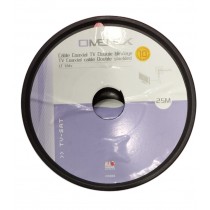 Câble Antenne Coaxial TV double blindage - 25m blanc