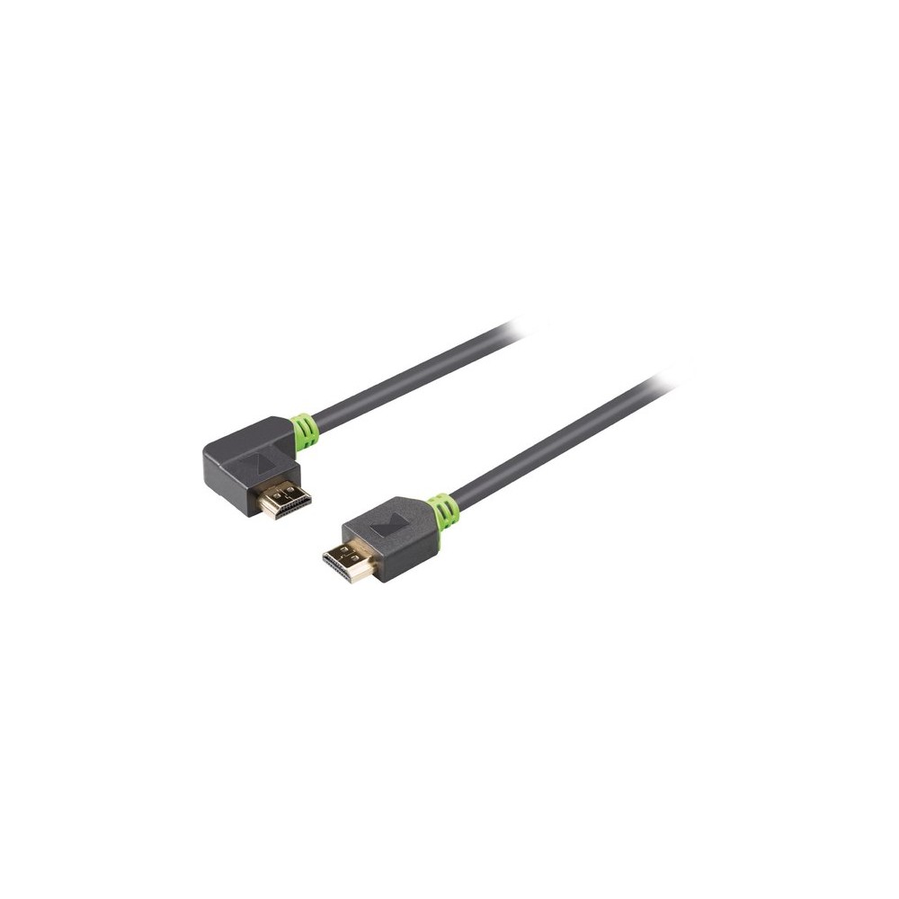 Câble HDMI haute vitesse avec connecteur Ethernet 2M gris