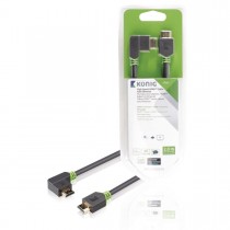 Câble HDMI haute vitesse avec connecteur Ethernet 2M gris