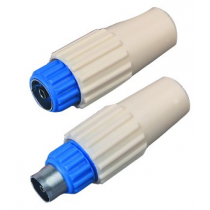 2 Fiches coaxiales TV M/F 9,5mm