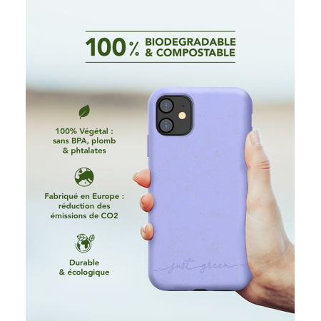 Coque Biodegradable pour iPhone 11 Mauve